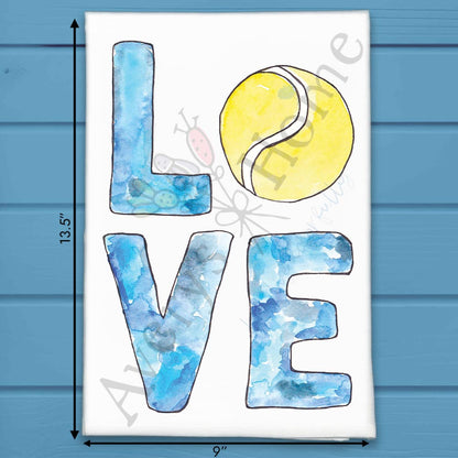 LOVE Tennis Tea Towel