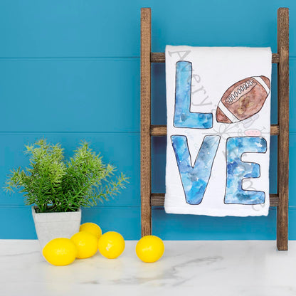 LOVE Football Tea Towel