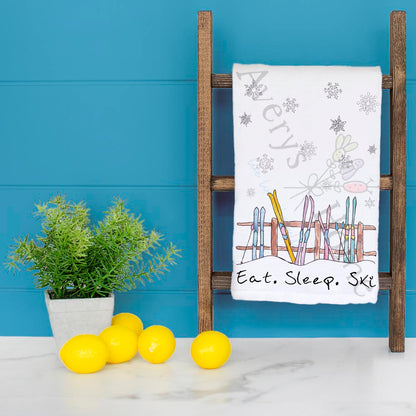 Ski All Day Tea Towel – Winter Sport Decor