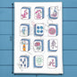 Mahjong Tiles Tea Towel – Game Lover Decor