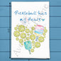 Pickleball Valentine Tea Towel – Sporty Heart Gift