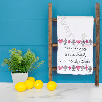 Funny Bridge Game Tea Towel – Humor Gift