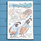 California Quail Bird Facts – State Bird Decor Tea Towel