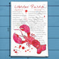 Lobster Pasta Recipe Tea Towel – Rich Seaside Comfort