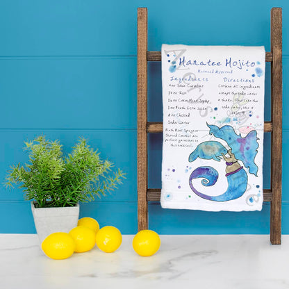 Manatee Mojito Recipe Tea Towel – Minty Refreshment
