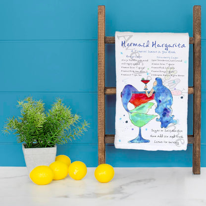 Mermaid Margarita Recipe Tea Towel – Salt & Sparkle