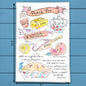 Peach Pie Recipe Tea Towel – Georgia’s Sweetest