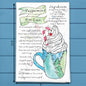 Peppermint Hot Chocolate Recipe Tea Towel – Cozy Cocoa Season