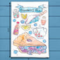 Blueberry Pie Recipe Tea Towel – Berry Delicious