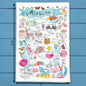 Alabama State Map Tea Towel – Yellowhammer Pride