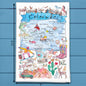 Colorado Ski & Hike Map Tea Towel – Rocky Mountain Love