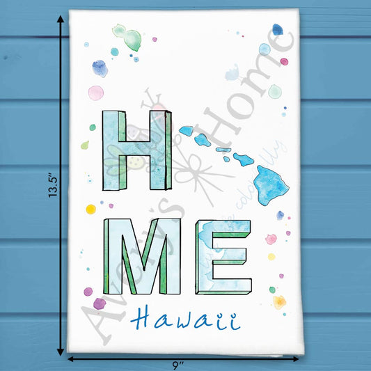 HOME in Hawaii Tea Towel