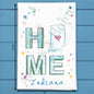 HOME in Indiana Tea Towel