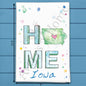 HOME in Iowa Tea Towel