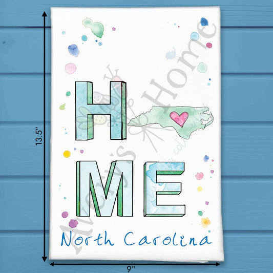 HOME in North Carolina Tea Towel