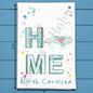 HOME in North Carolina Tea Towel