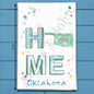 HOME in Oklahoma Tea Towel