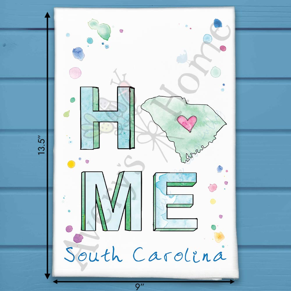 HOME in South Carolina Tea Towel