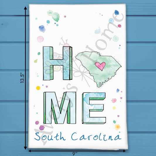 HOME in South Carolina Tea Towel