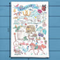 Kentucky Map Tea Towel – Bourbon, Barns & Beauty