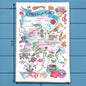 Louisiana Map Tea Towel – Culture, Cuisine & Jazz