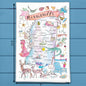 Mississippi Map Tea Towel – Southern Coast & Charm