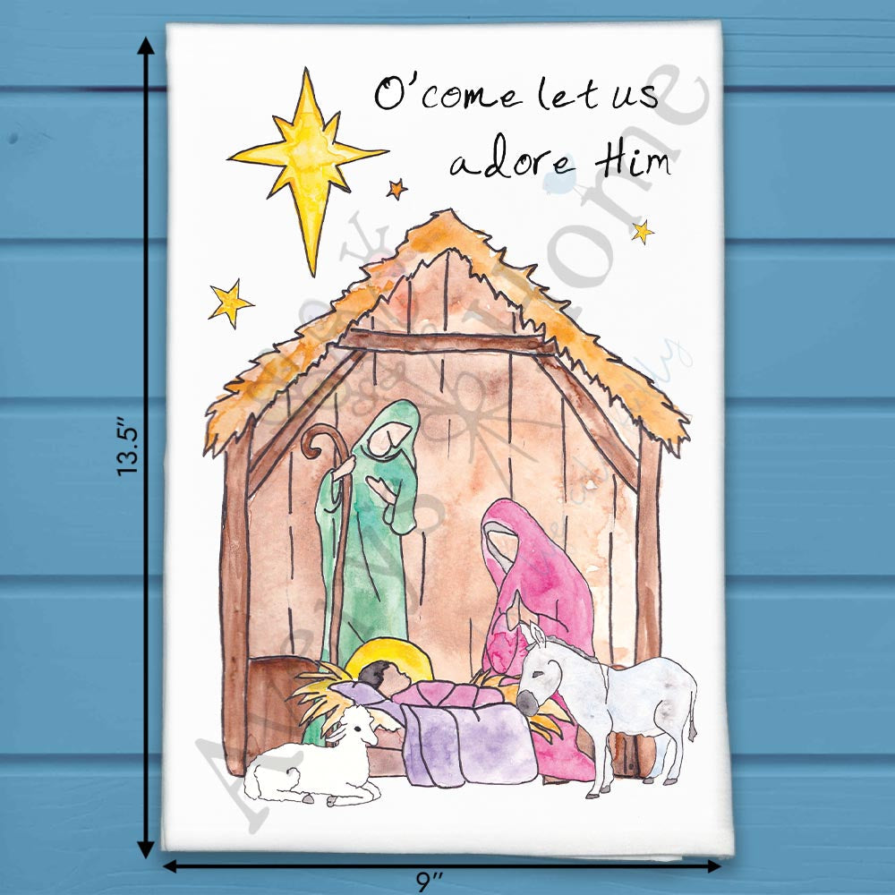 Christmas Nativity Tea Towel – Reason for the Season