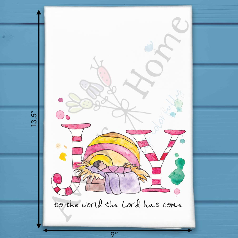 Joy in the Season Tea Towel – Peaceful Winter Message
