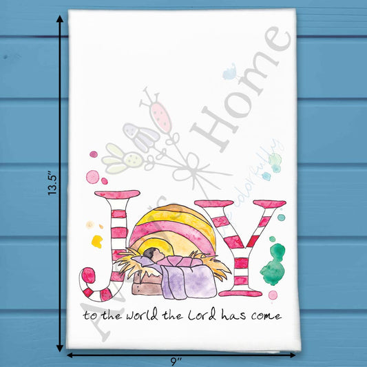 Joy in the Season Tea Towel – Peaceful Winter Message
