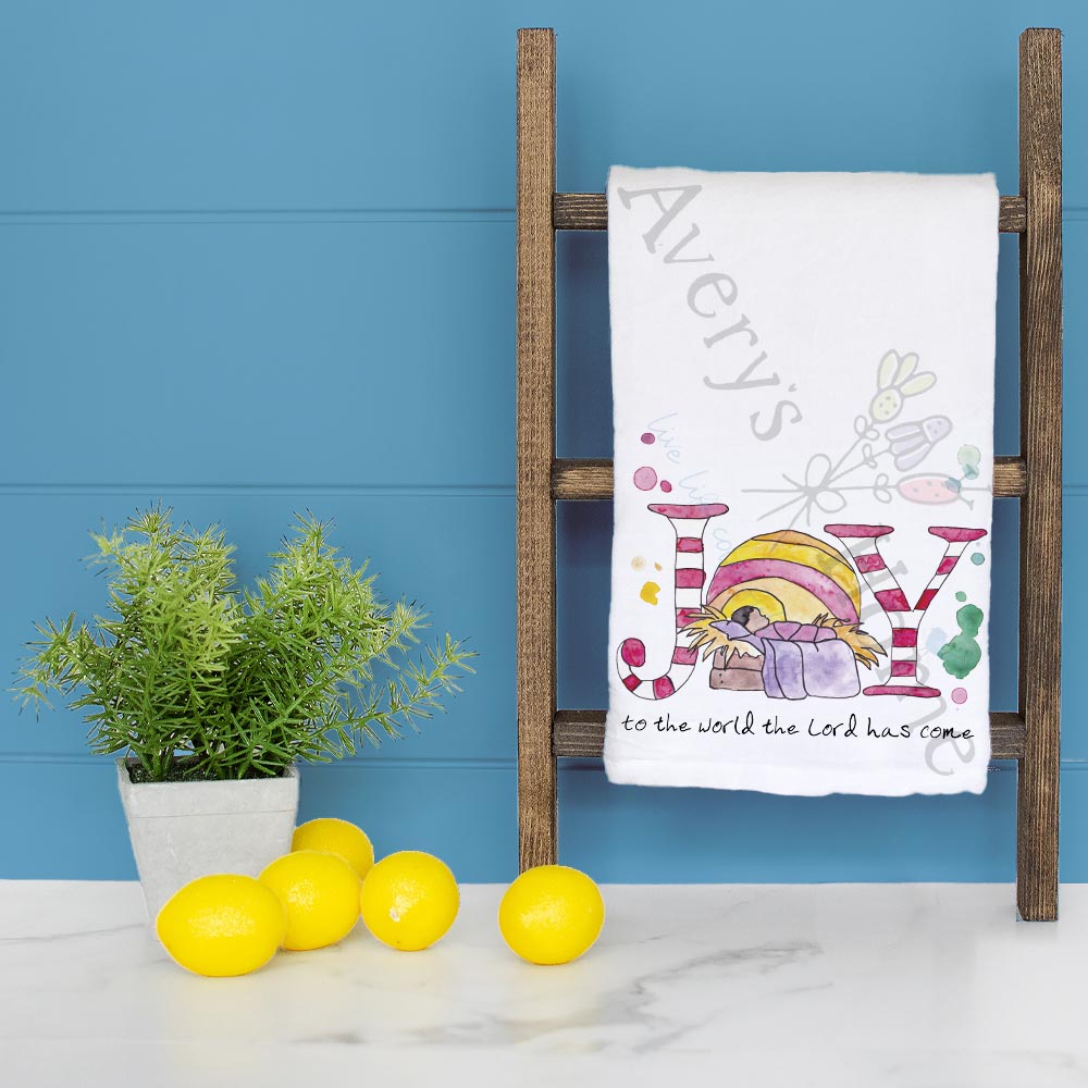 Joy in the Season Tea Towel – Peaceful Winter Message