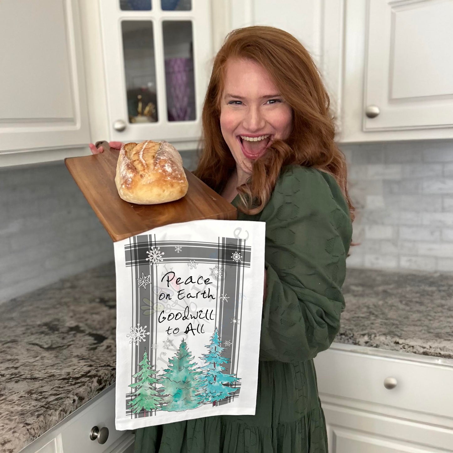 Peace on Earth Tea Towel – Goodwill in the Kitchen