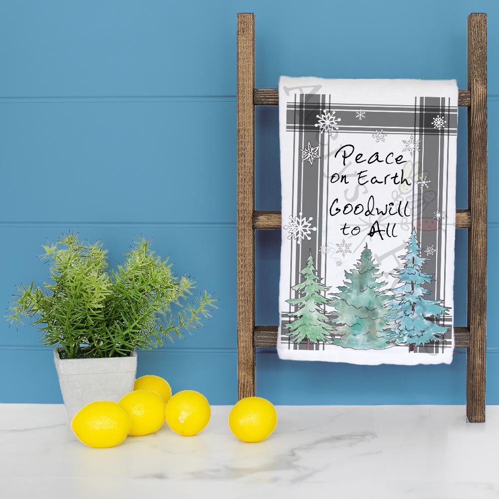 Peace on Earth Tea Towel – Goodwill in the Kitchen