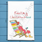 Feeling Christmas-Sea Tea Towel – Sandy Toes & Holiday Cheer