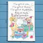Peace, Love & Dogs Tea Towel – Holiday Tail Wags