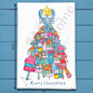 Lobster Buoy Tree Tea Towel – Coastal Holiday Catch