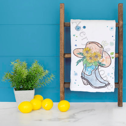 Ride Like a Cowgirl Tea Towel – Floral Grit & Grace