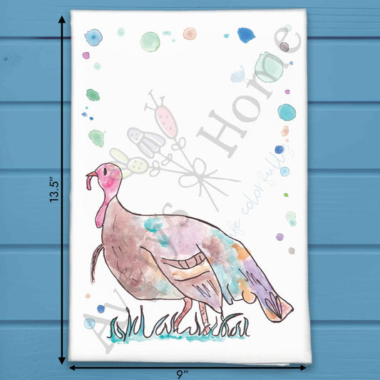 Country Turkey Tea Towel – Feathers & Fields