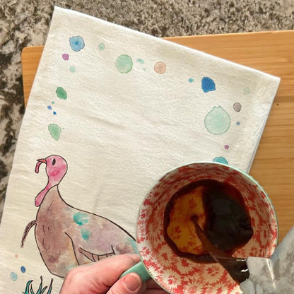 Country Turkey Tea Towel – Feathers & Fields