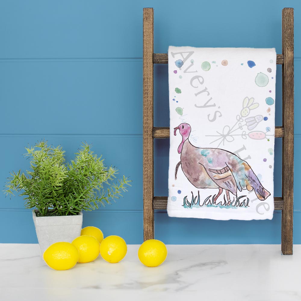 Country Turkey Tea Towel – Feathers & Fields