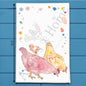 Country Chickens Tea Towel – Cluckin’ Cute Decor
