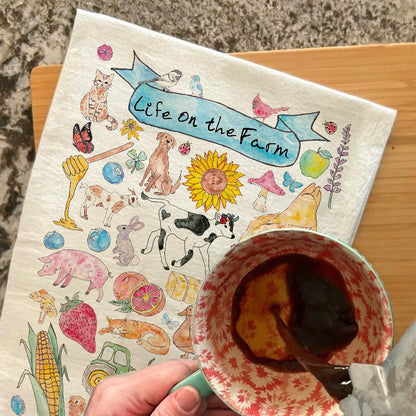 Life on the Farm Tea Towel – Ranch Dog Days