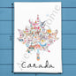 Canada Icons Tea Towel – Mountains, Moose & Maple Syrup