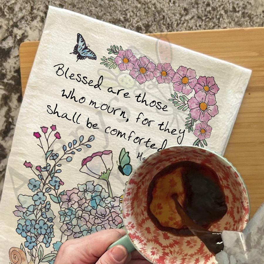 Blessed are those who mourn Kitchen Towel