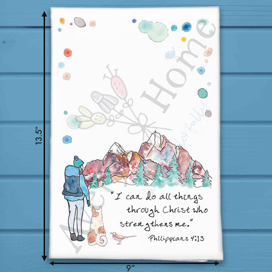 I can do All things Bible Verse Kitchen Home Décor Tea Towel