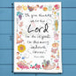 Oh Give Thanks unto the LORD Kitchen Home Décor Tea Towel