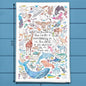 The Earth is the LORD'S Bible Verse Kitchen Décor Tea Towel