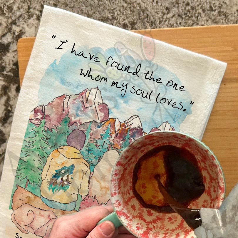 Found the One Whom Soul Loves Kitchen Bible Décor Tea Towel