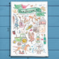 Custom Locale/Store - Henderson, Kentucky Tea Towel