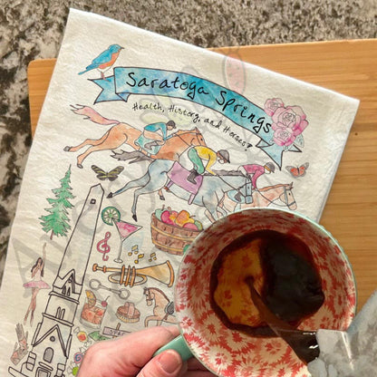 Custom Locale/Store - Saratoga Springs Tea Towel
