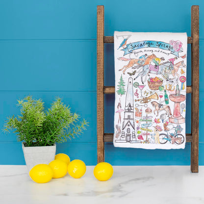 Custom Locale/Store - Saratoga Springs Tea Towel